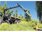 Soma Holzzange:    Die PALMS Kranserie ist speziell für den Einsatz in der Land- und Forstwirt